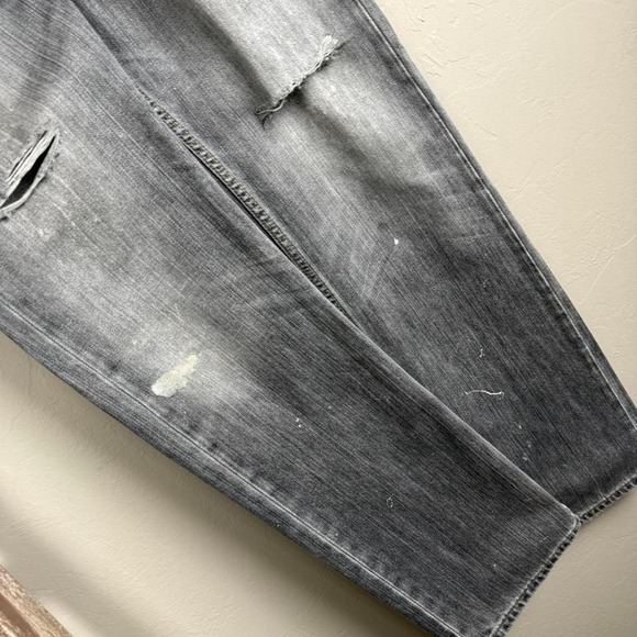 2010‎ Banana Republic Black Faded Distressed Slim Denim Jeans 29x32 - Picture 3 of 6